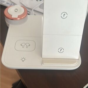 White and Copper Charging Dock